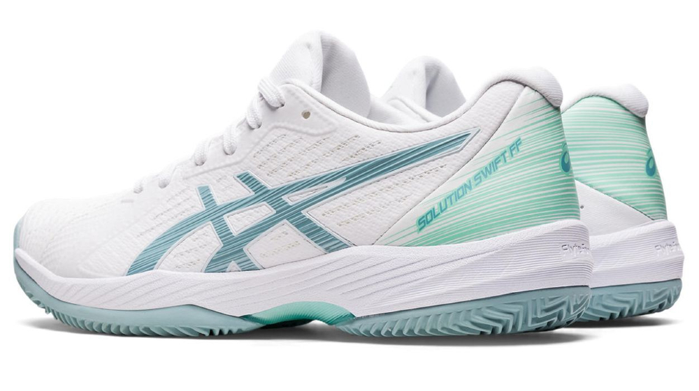 Женские Кроссовки теннисные Asics Solution Swift FF Clay - white/smoke blue