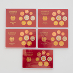 Germany 2003 Proof Coin Sets (A, D, F, G, J)