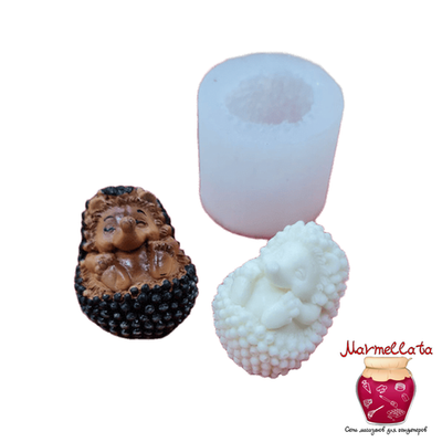 Силиконовая форма 3D "Ежик №2", h=3,8 см