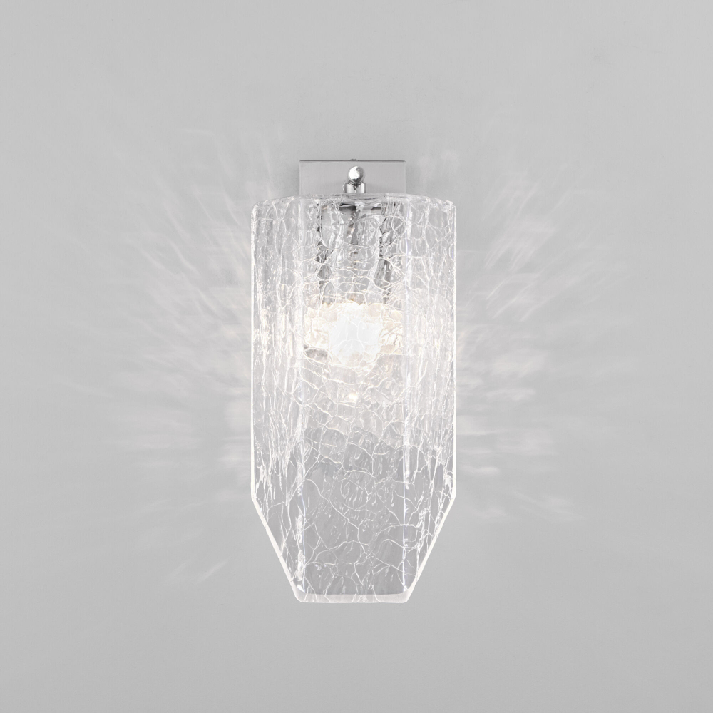 Настенный светильник с плафоном из фактурного стекла 381/1