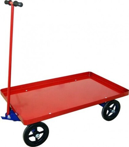 Тележка платформенная Rusklad ТПО 2 600х900 мм, литая резина, чугунный обод ТПО 2 чугун