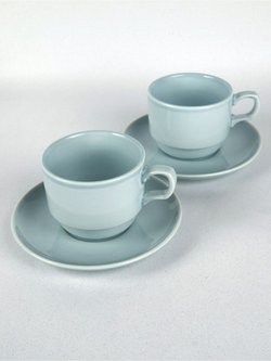 Чайная пара Башкирский фарфор, 200 мл, 2 шт, фарфор, цвет