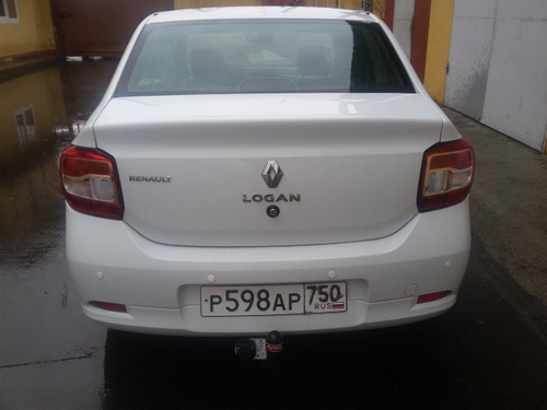 Фаркоп для Renault Logan седан 2014г.-по н.в. (без электрики) (паспорт и сертификат) AvtoS.RN10
