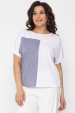 Блуза Алисия (белая) Б13500-25М LT Collection