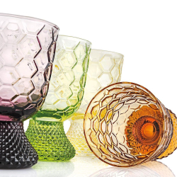 Набор бокалов для воды 6шт 300мл IVV Vintage разноцветные Италия вид