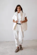 Жилет ko-ko-ko женский утеплённый айвори