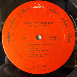 Винтажная виниловая пластинка LP Oscar Peterson Trio and Clark Terry Oscar Peterson Trio One (USA 1973)