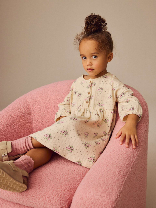 Платье для девочки Next E54-810, Кремовый