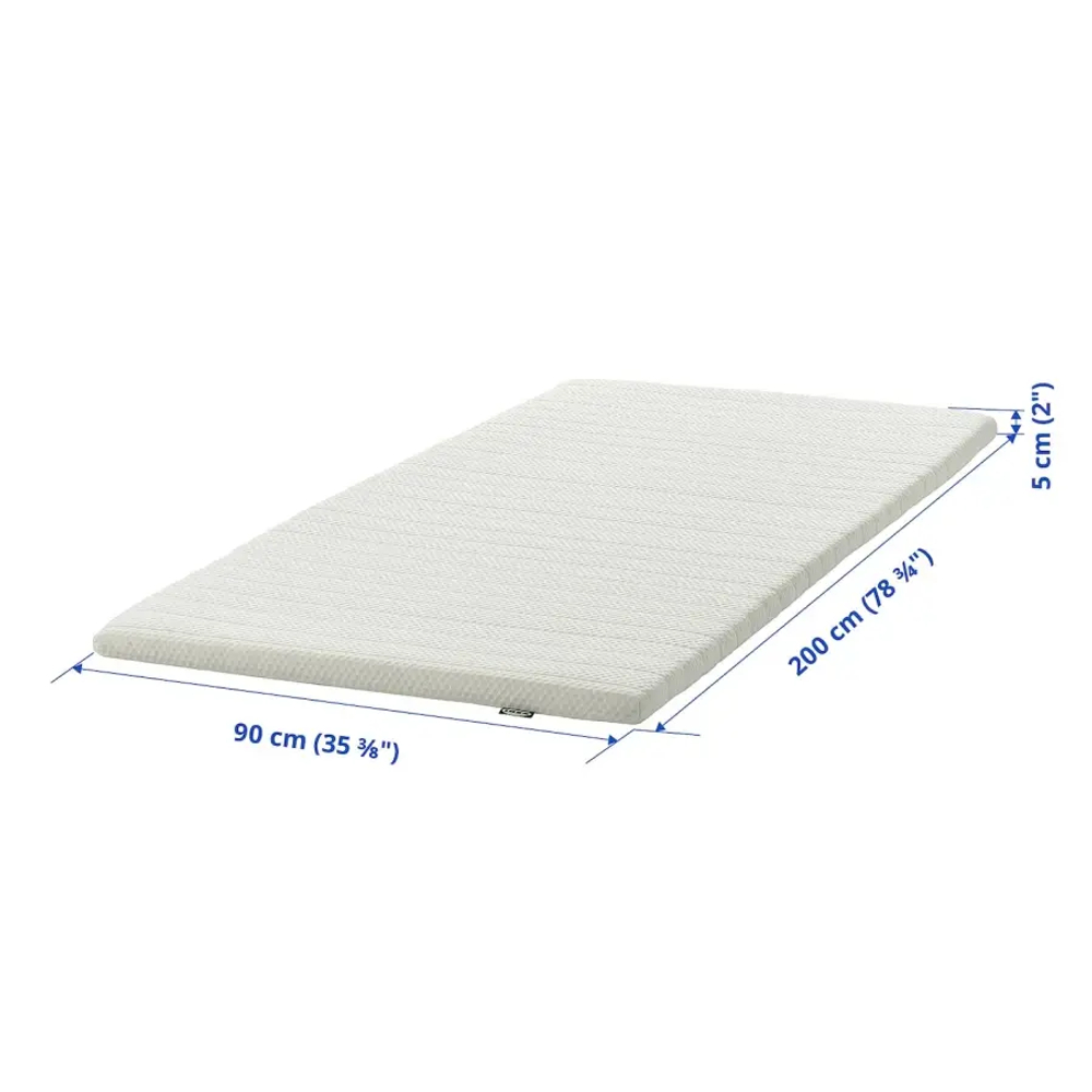 Матрас - IKEA NISSEHOLM/ НИССЕХОЛЬМ ИКЕА, 200х90 см, белый