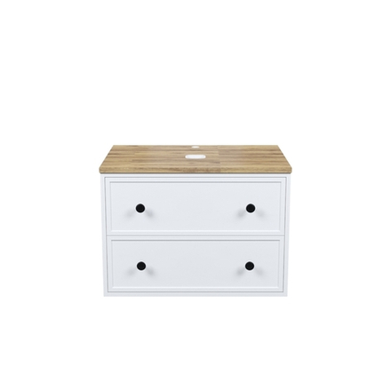 Тумба подвесная IDDIS Torr, со столешницей, 70 см, белый матовый, TOR70WBi95K