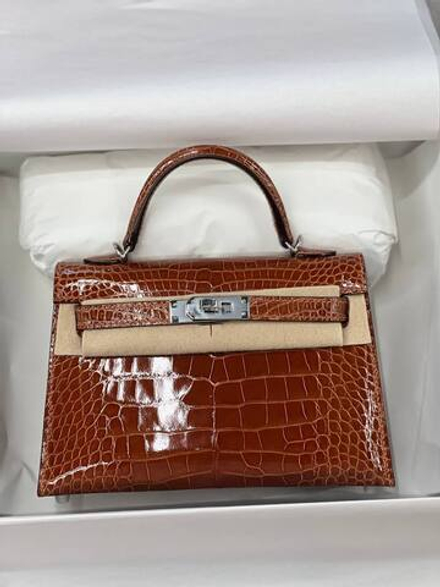 Сумка Hermes из кожи крокодила