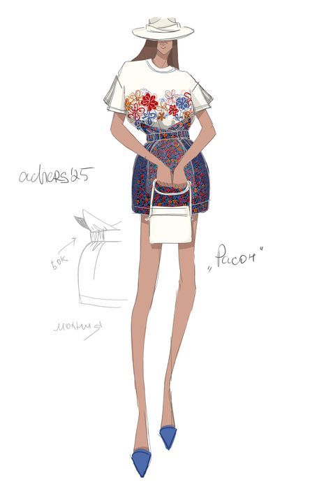 ФУТБОЛКА РАСОН МОЛОЧНЫЙ С ЦВЕТОЧНЫМ ПРИНТОМ