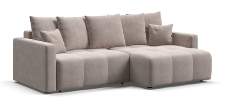 Угловой диван Босс Тренд Велюр Монолит латте