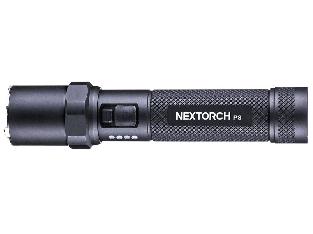 Тактический фонарь Nextorch P8 High Output Compact Duty, 1300 lm, 4 режима, алюминий, 18650 несъёмный, IPX7, 140г