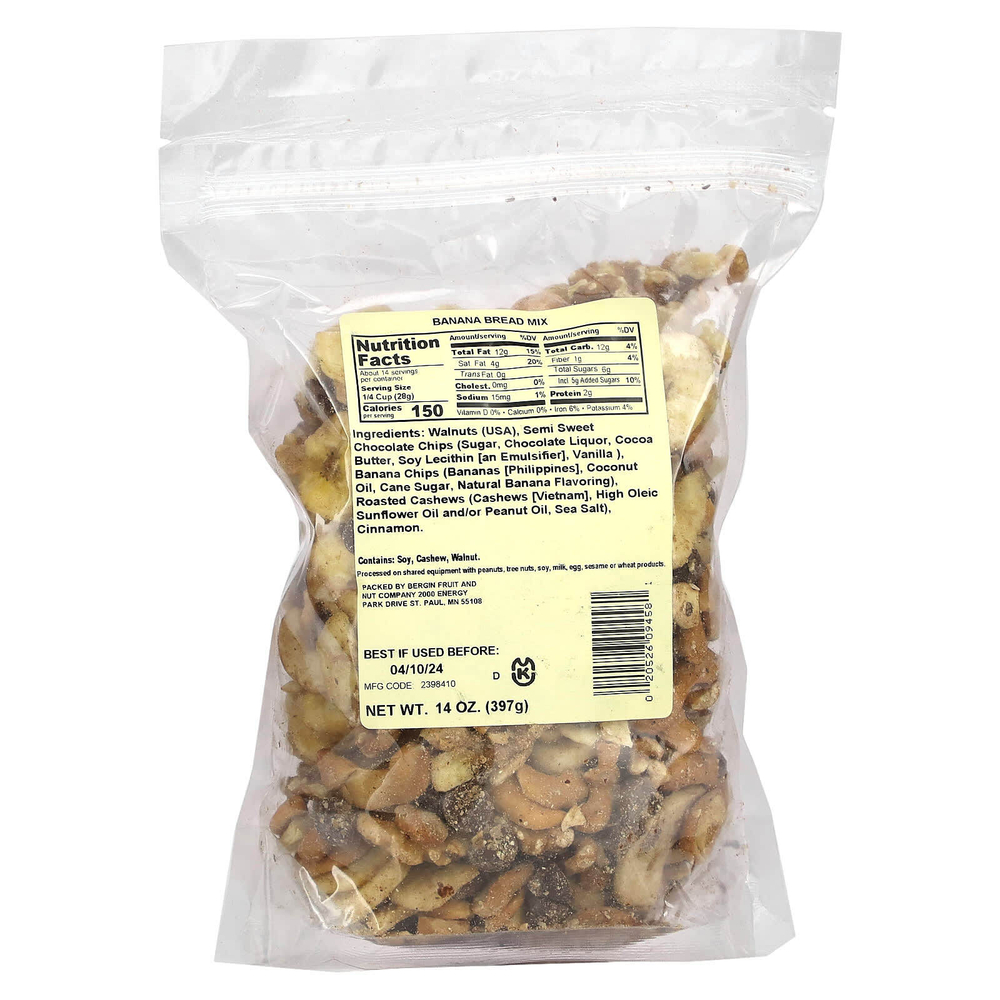 Bergin Fruit and Nut Company, Банановая смесь для хлеба, 397 г (14 унций)