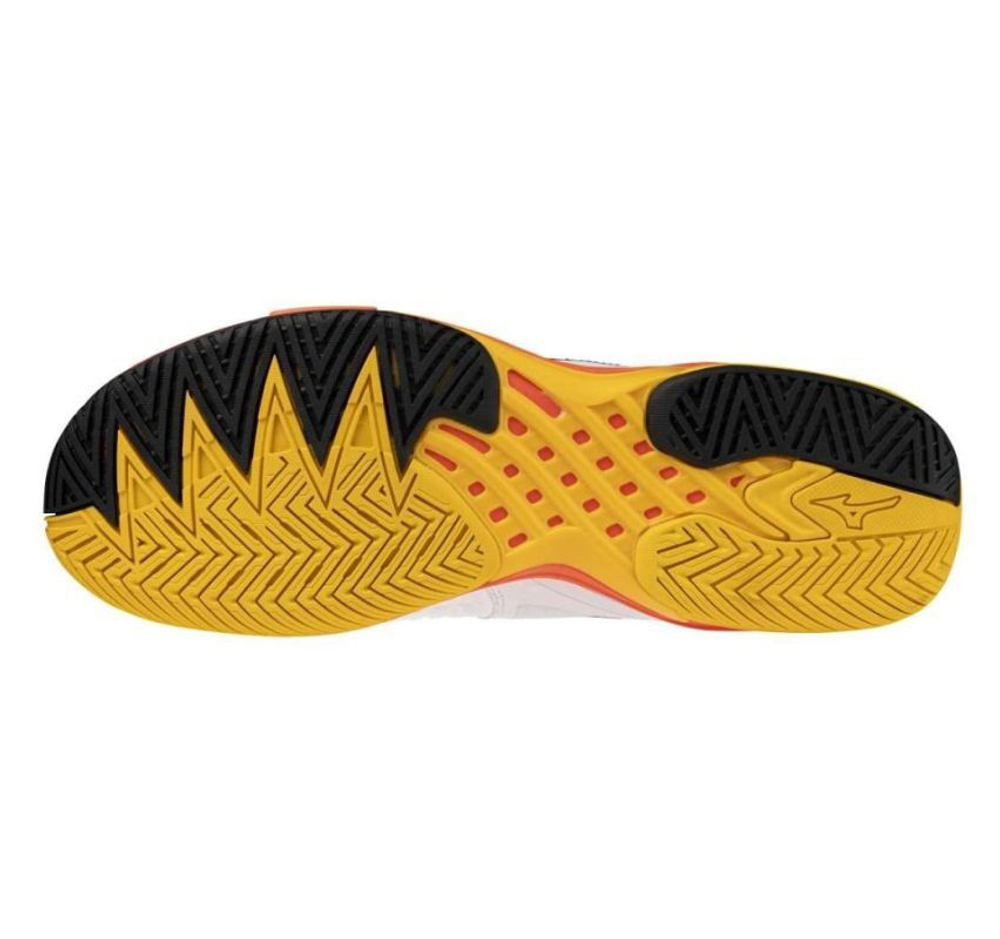 Теннисные кроссовки Mizuno Wave Exceed Tour 6 AC - white/fiery coal 2/citrus