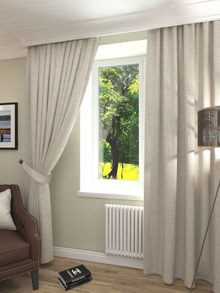 Комплект штор Blesslight "МЕДЕЯ" 270х150/бежевый 2 шт.