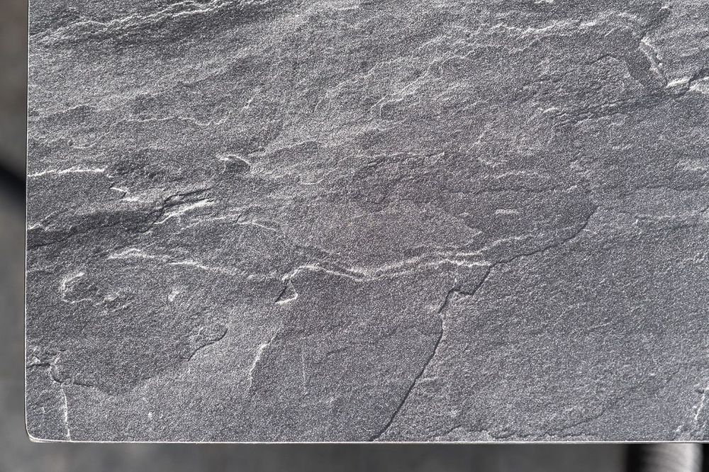 "Венето" обеденный стол из HPL 160х80см, цвет "серый гранит", каркас черный