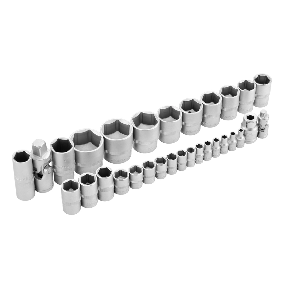 Набор инструментов, 1/2", 1/4", пластиковый кейс, 82 предмета MTX