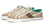 GUCCI Gucci Tennis 1977 Canvas round toe flat heel low-cut fashion sneakers men's ebony