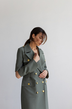 Платье - пиджак ANITE в стиле милитари на подкладке