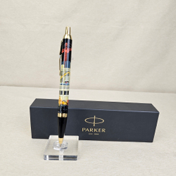 Ручка "Стройка. Подарок строителю" с ручной росписью Палех