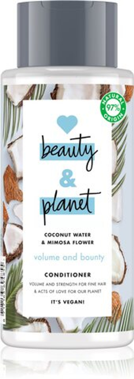 Love Beauty & Planet Volume and Bounty - укрепляющий кондиционер для тонких волос /   400  ml  / GTIN 8717163694855