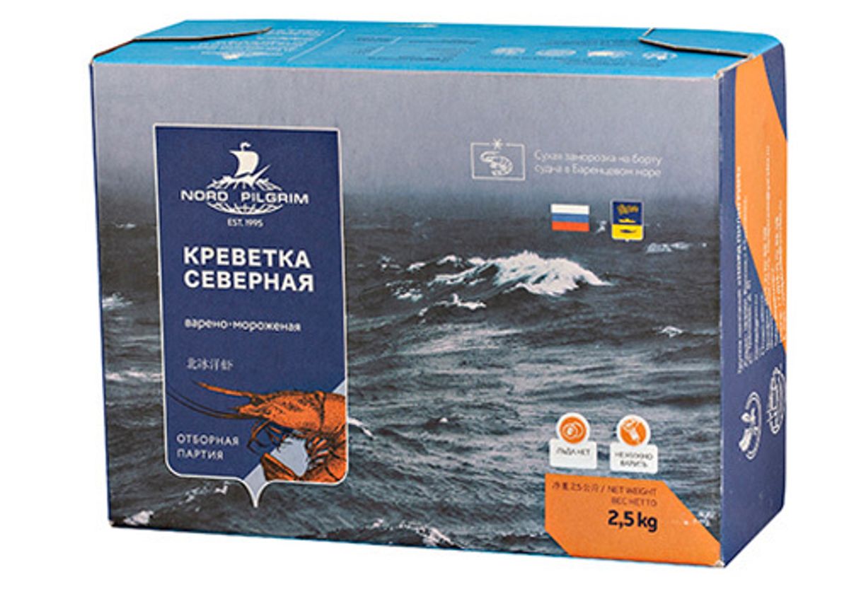 Креветки Северные мелкие 200+, 2.5кг