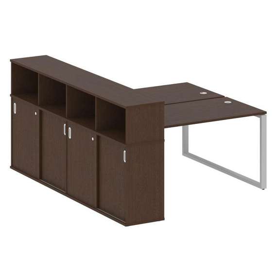 Метал Систем Рабочая станция с шкафом-купе на О-образном м/к БО.РС-СШК-4.3 Т