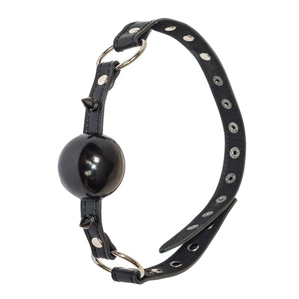 Черный кляп-шарик с шипами Lola Games Party Hard Bare 1155-01lola