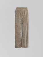 Спортивный костюм Yan Fashion 8083 вельветовый из кофты-полузамок и широкий брюк