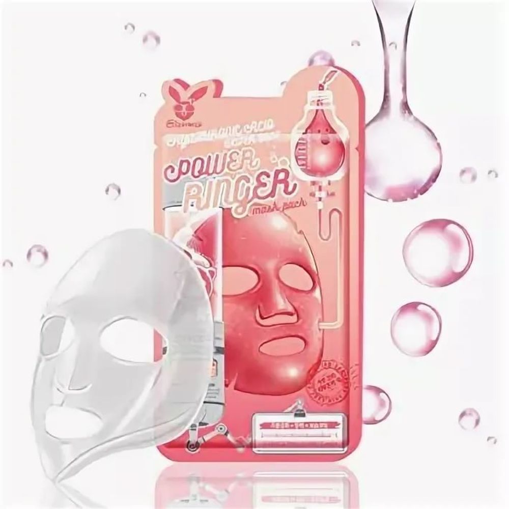 Тканевая маска с гиалуроновой кислотой ELIZAVECCA Hialuronic Acid Water Deep Power Ringer Mask Pack