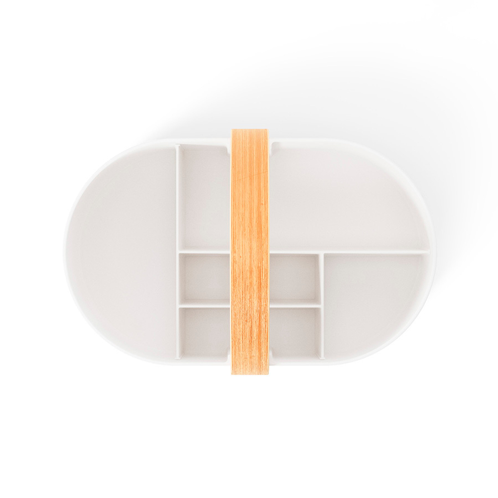 Органайзер bellwood caddy, 30х23 см, белый/натуральное дерево