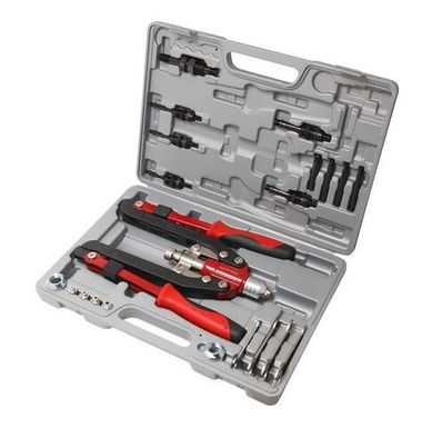 Заклепочник механический двуручный 3в1 складной ''Profi'', Taiwan (L-520мм, заклепки 3.2-6.4мм, резьбовые заклепки М4-М12), в кейсе RockForce##Rock FORCE RF-LHF207