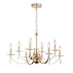 SL1405.203.08 Люстра подвесная ST-Luce Латунь/Латунь, Прозрачный E14 8*40W ЭЛЕГАНС