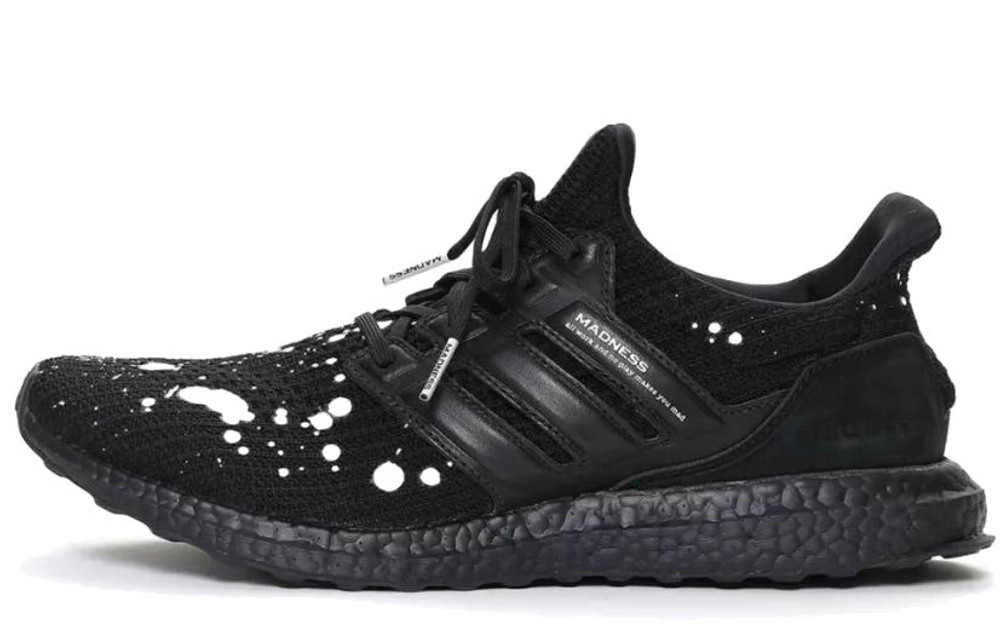 MADNESS x adidas Ultraboost 4.0 anti-torsion, non-slip, wear-resistant, breathable, low-top running shoes for men and women in the same style black