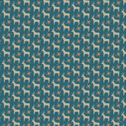 Шаль 120*120см, НОРДИК на синем