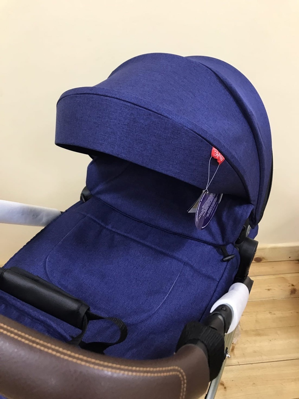 Коляска детская Aimile Silver (конверт) (Синий, черный диск / Ocean blue, black disk, FTS-16)