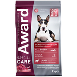Сухой корм AWARD SPECIAL CARE Sensitive Digestion для взрослых собак всех пород с чувствительным пищеварением со свежим мясом ягненка 2кг