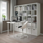 Письменный стол и стеллаж - IKEA KALLAX/LINNMON/КАЛЛАКС/ЛИННМОН ИКЕА, 100х60 см, 182х39х182 см, белый