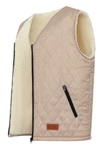 Жилет «Лад» для дома на меху из натуральной овечьей шерсти (Чай с малиной)