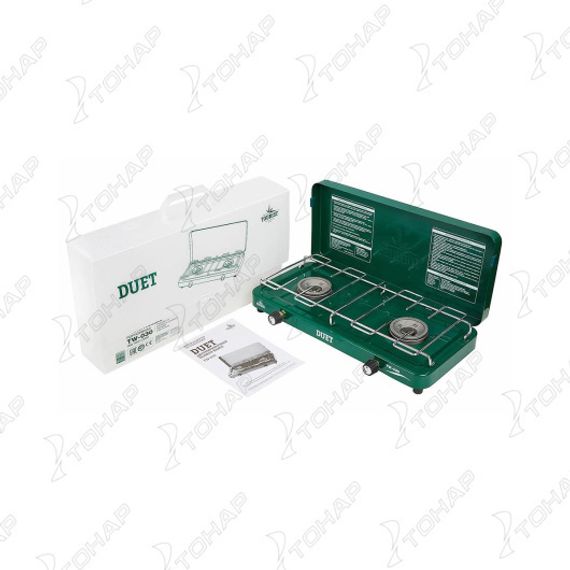 Плита газовая портативная DUET двухконфорочная (TW-030) TOURIST