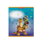 Тетрадь 12л., линия, Erich Krause, скрепка, блок офсет, мелованный картон, "Динозаврик", 5 дизайнов