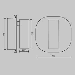 Спот светодиодный Maytoni   C175WL-9W-2.7-4K-B