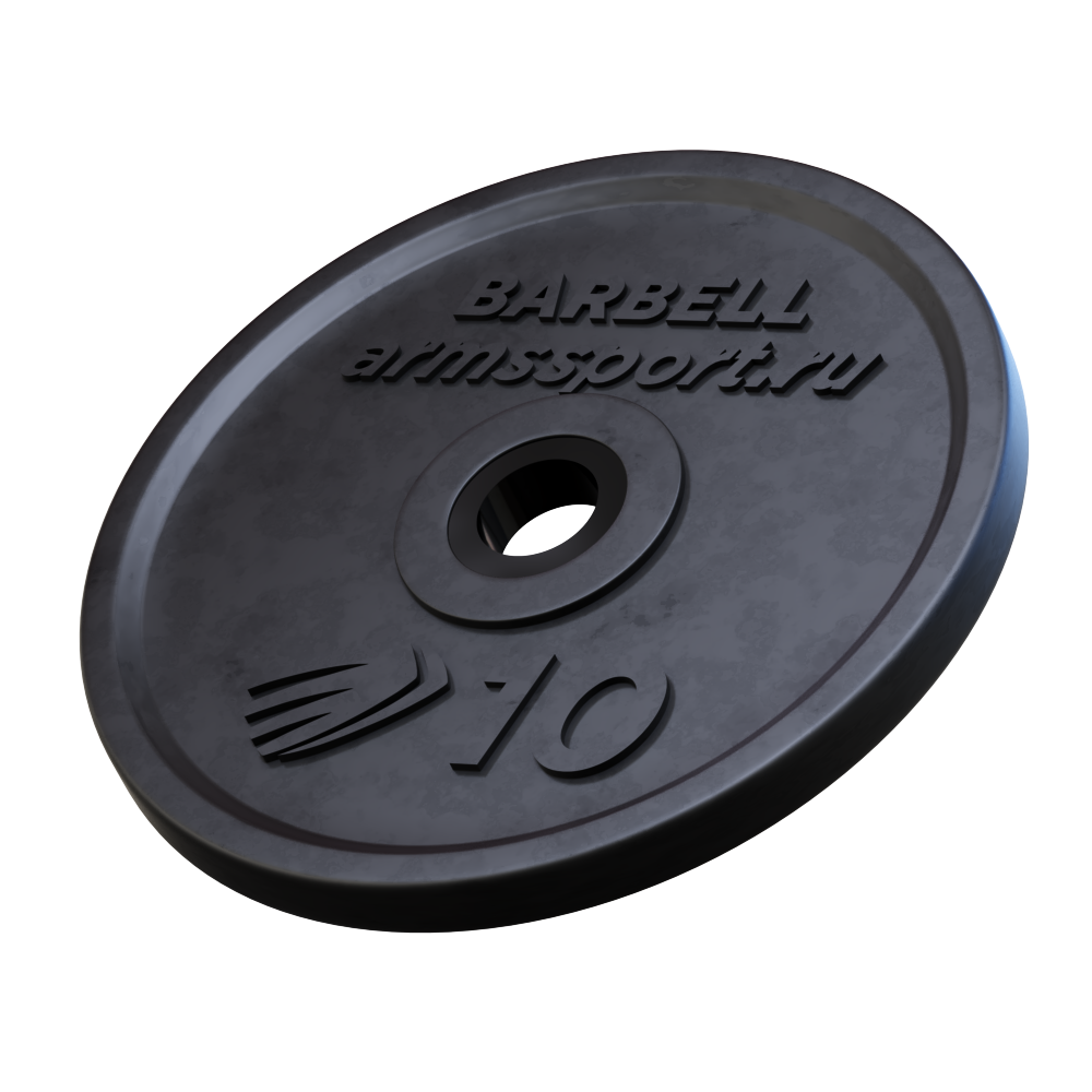 Диск Олимпийский ARMSsport 10 кг Barbell ЕВРО-КЛАССИК