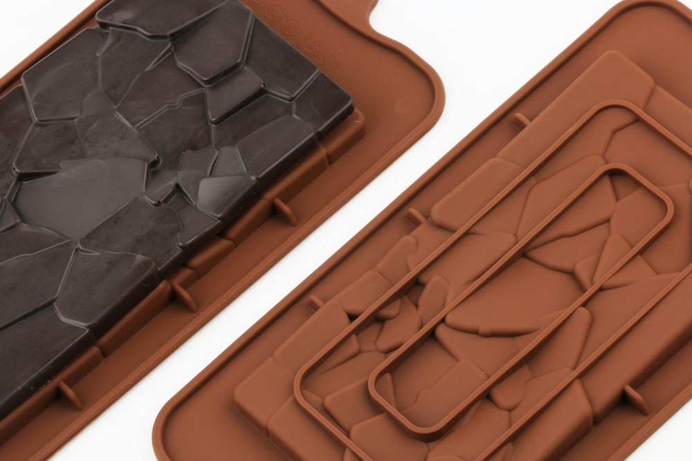 Форма силиконовая для шоколада «Плитка осколки»