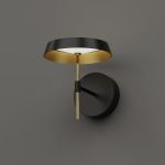 Настенный светильник MB18001061-1A  black/gold