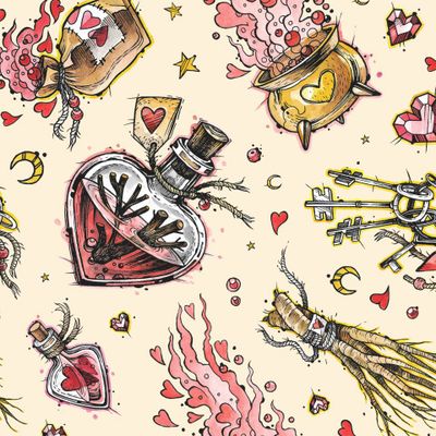 Алхимия любви на светло-бежевый 1