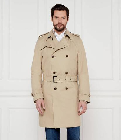 Тренч H-Hyde-241 BOSS BLACK - бежевый(50534911)