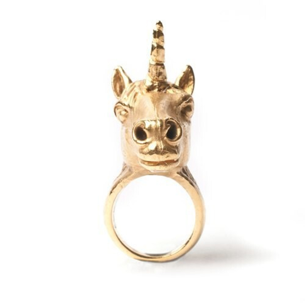 LEIVANKASH КОЛЬЦО UNICORN GOLD